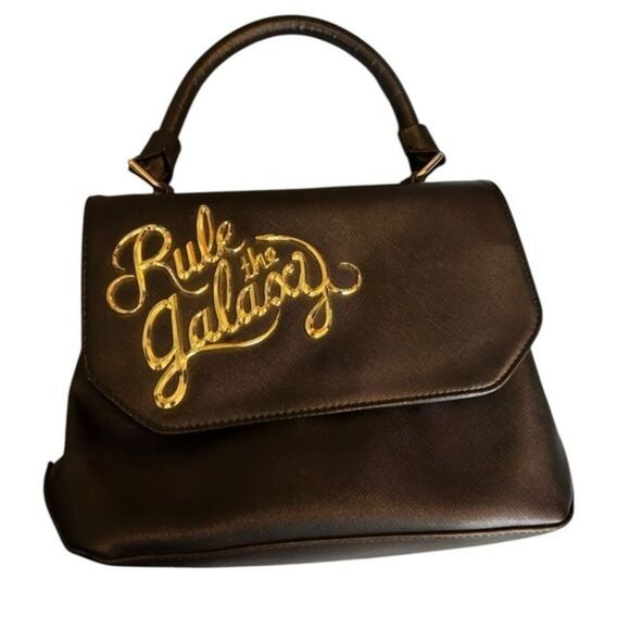 LoungeFly Star Wars rule the galaxy Black and Gold Handbag - Picture 1 of 7
